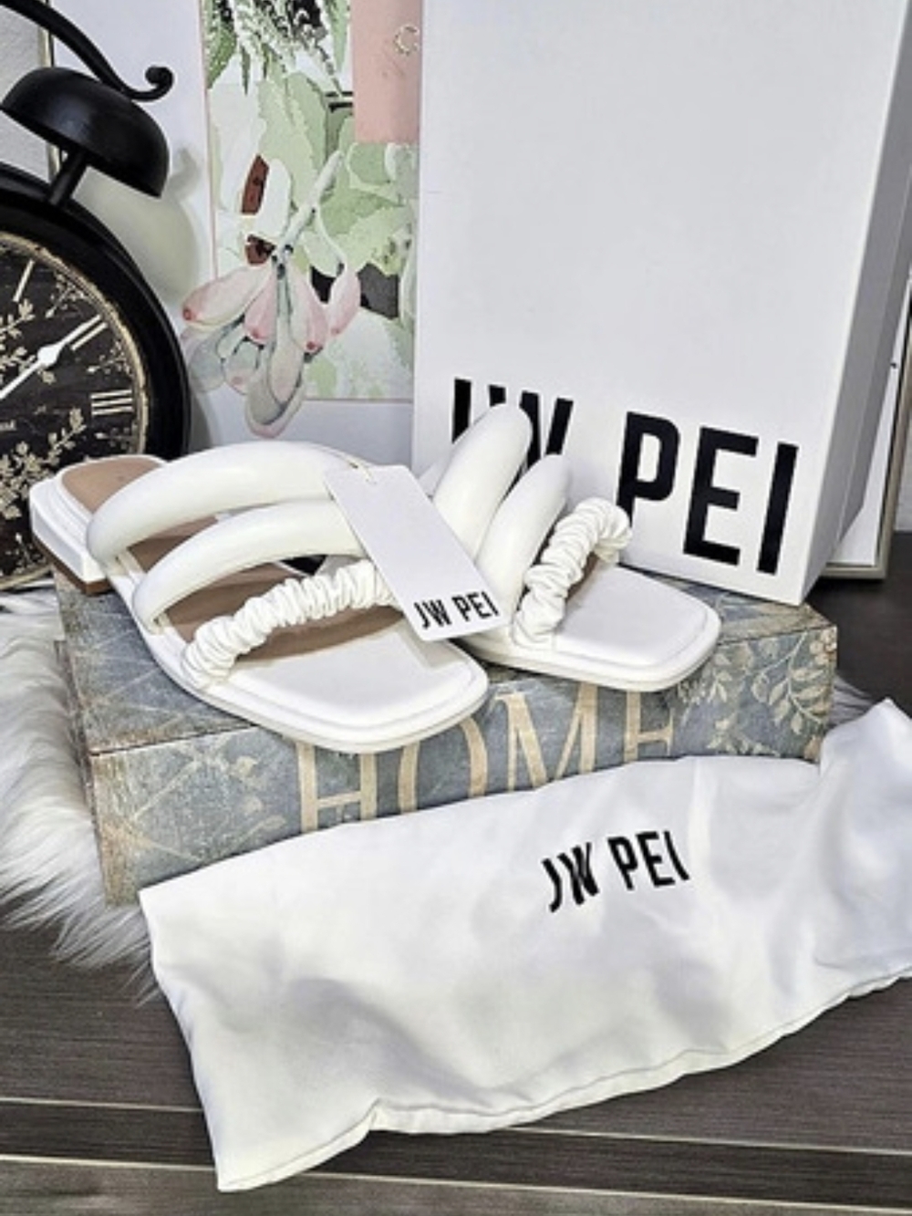 JEI PEI White Platform Sandals EU 37 45454NWT